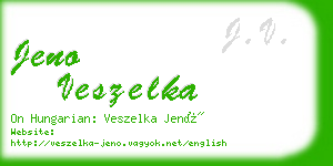 jeno veszelka business card